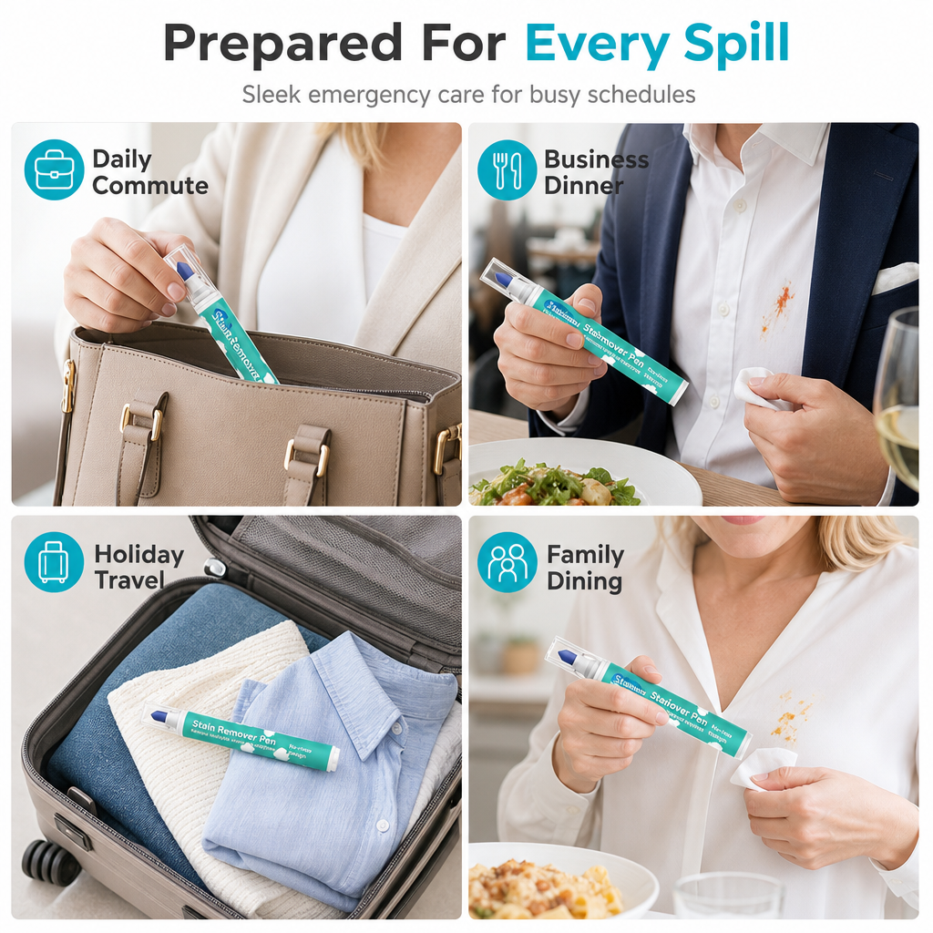 Erase Spills On The Go Instantly! Waterless Stain Remover Pen