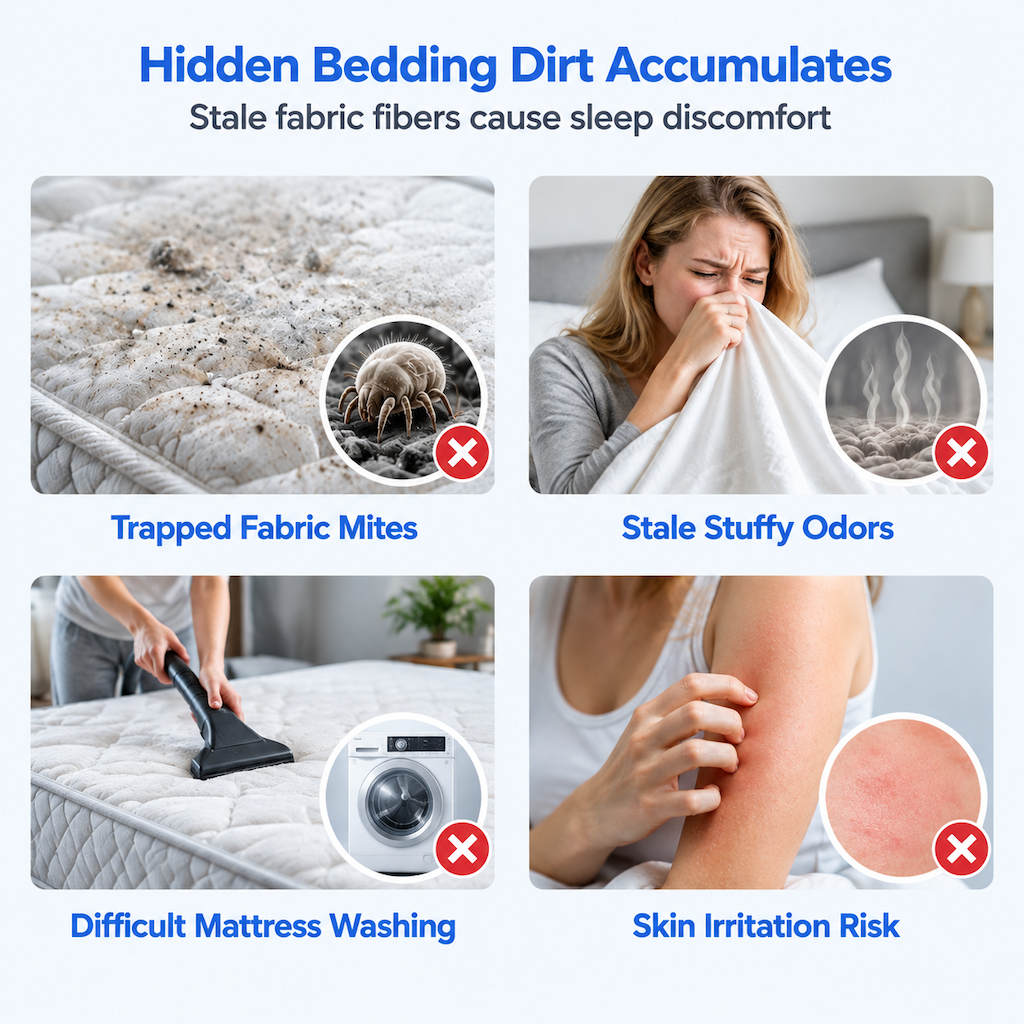 Refresh Bedding Instantly! No-Wash Dust Mite Removal Spray