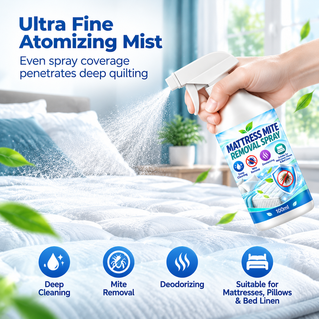 Refresh Bedding Instantly! No-Wash Dust Mite Removal Spray
