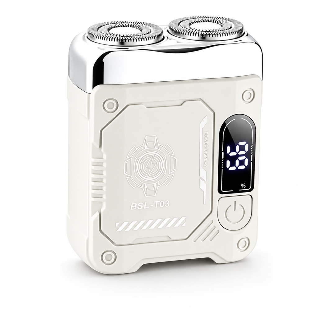 Shave Smooth On The Go Instantly! Pocket Dual-Head Electric Shaver