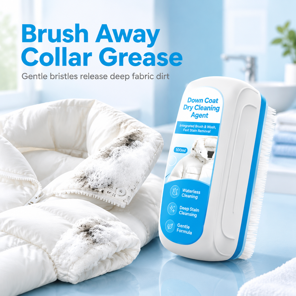Target Stubborn Stains Instantly! No-Wash Built-In Brush Remover