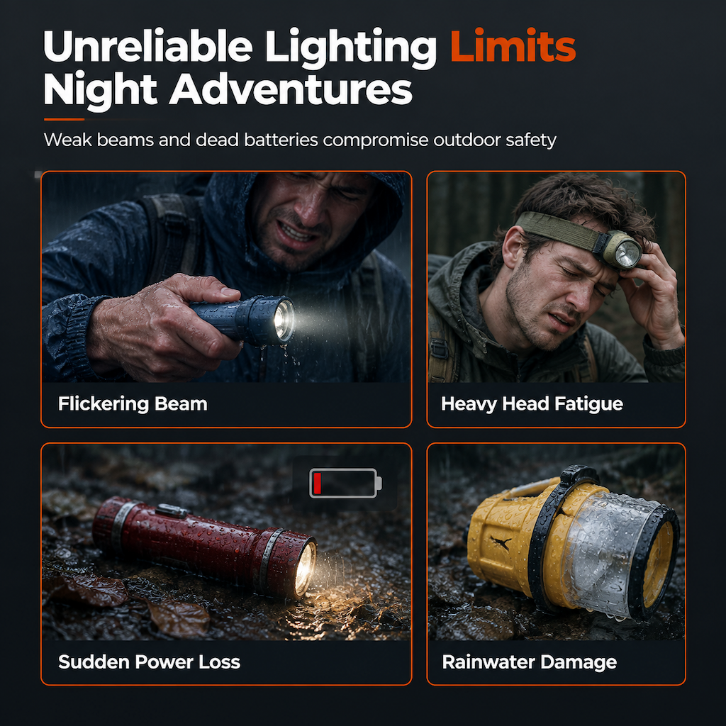 Light Any Path Hands-Free Instantly! USB-C Rechargeable LED Headlamp