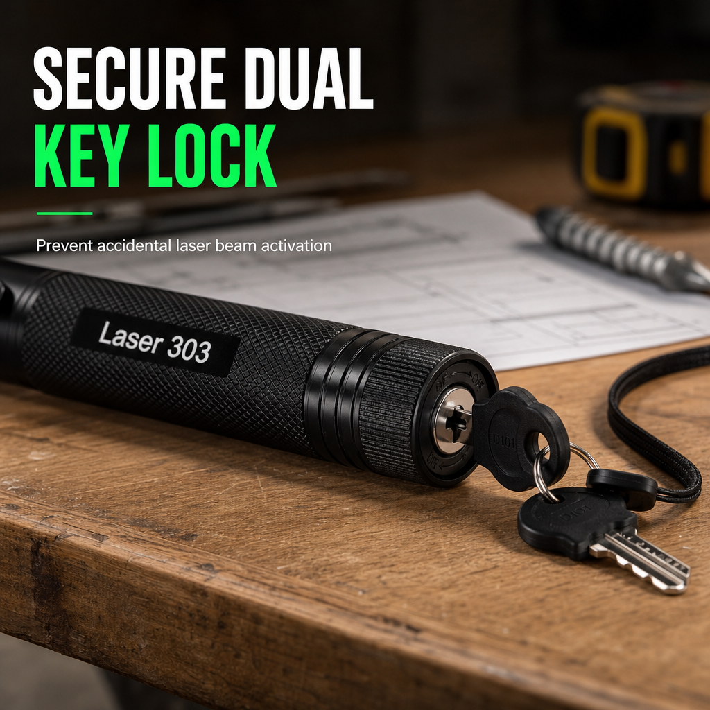 Align Walls Perfectly Instantly! Dual-Key Laser Level Tool