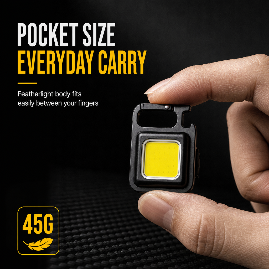 Light Up Repairs Instantly! 500LM Magnetic Pocket Flashlight