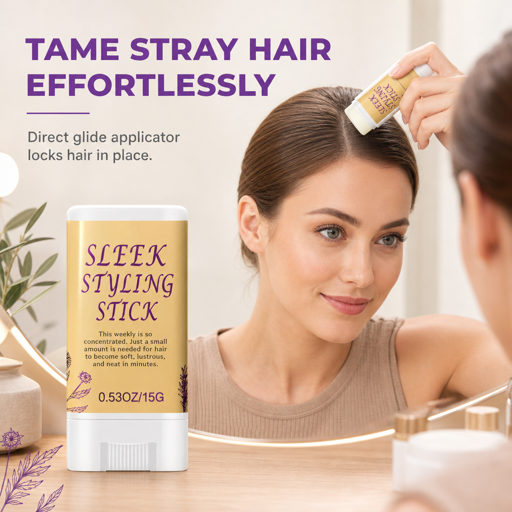 Tame Flyaways Instantly! Compact No-Residue Hair Styling Stick