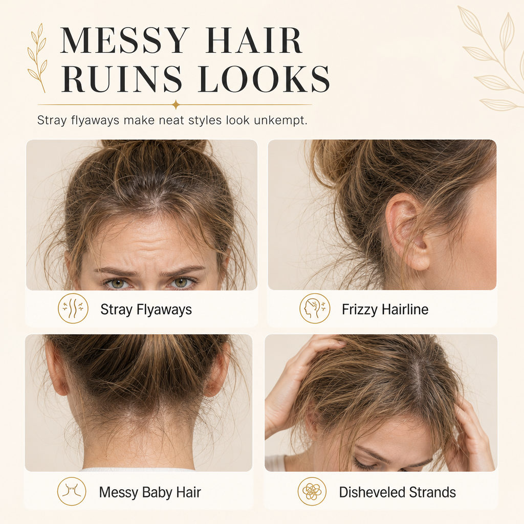 Tame Flyaways Instantly! Compact No-Residue Hair Styling Stick