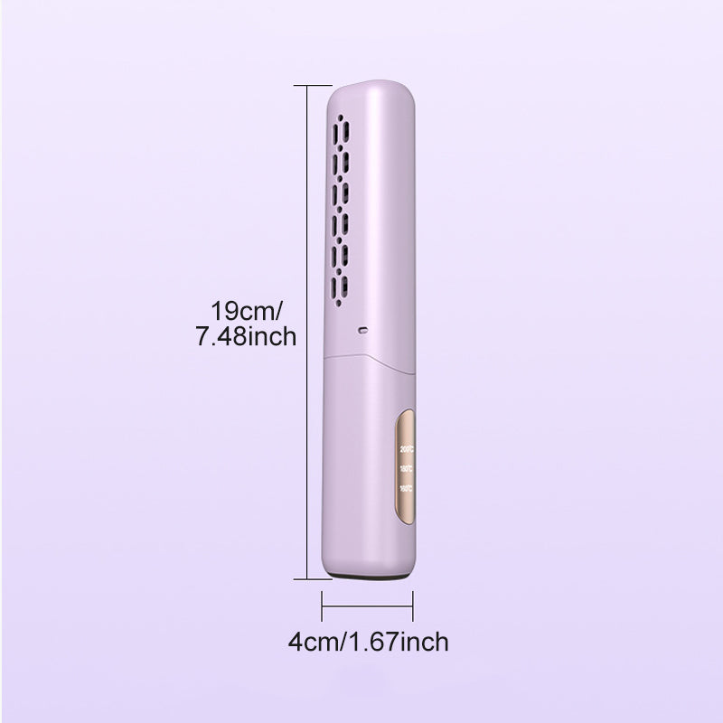 💇 Cordless Hair Straightening Comb | 3-Temperature Portable Styler