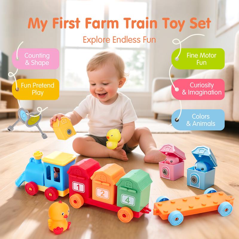 Learn Numbers & Animals Instantly! Interactive Toddler Train Toy