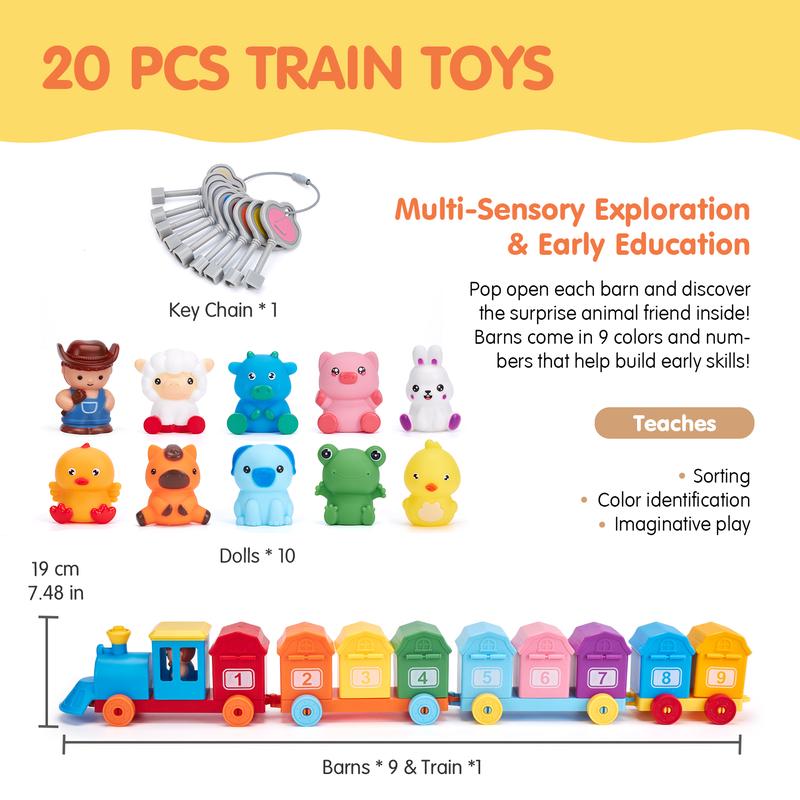 Learn Numbers & Animals Instantly! Interactive Toddler Train Toy
