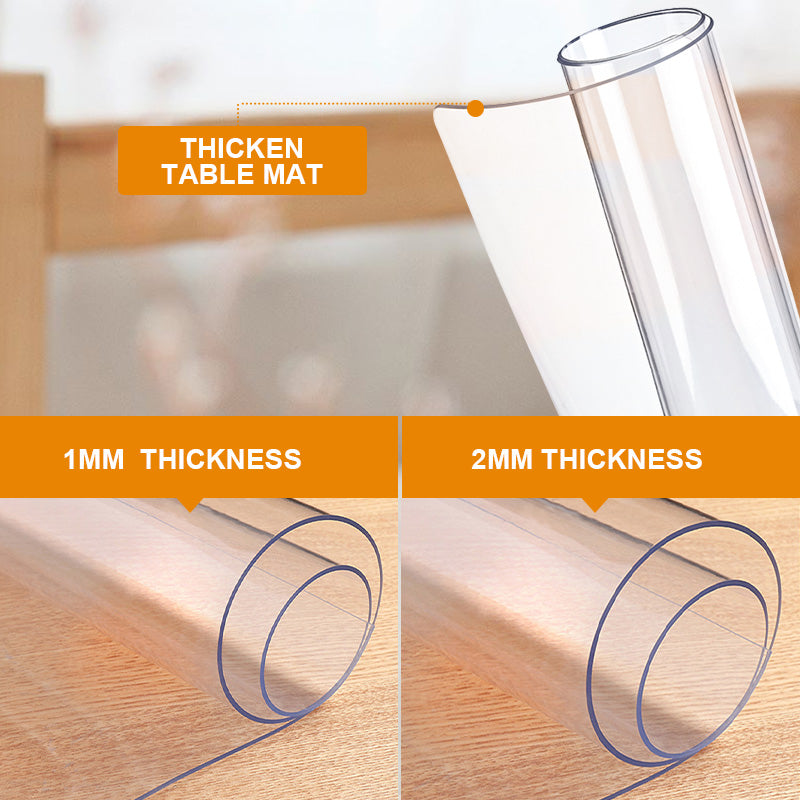 Protect Tables Instantly! Heat-Resistant Waterproof PVC Table Mat