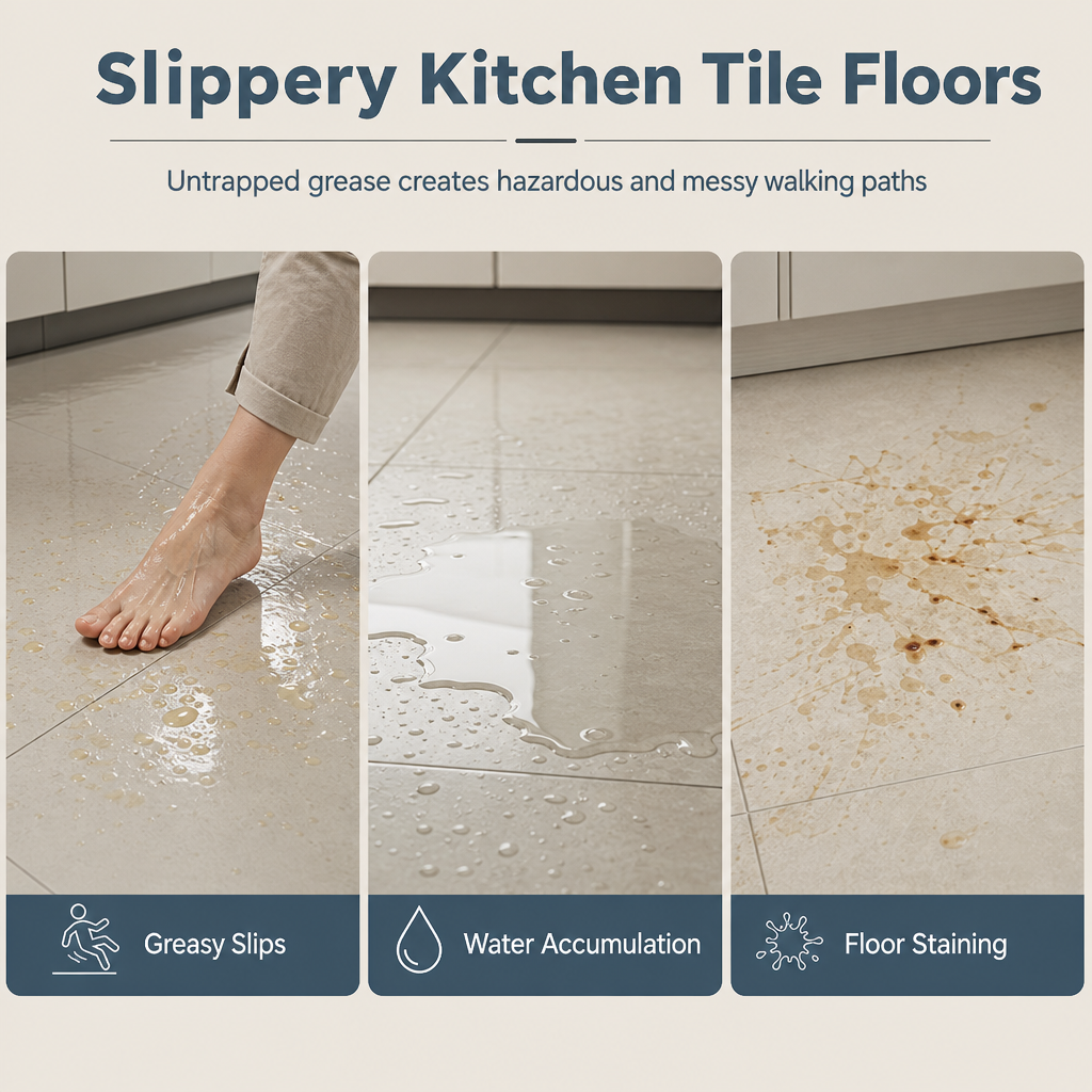 Absorb Kitchen Spills Instantly! L-Shaped Non-Slip Floor Mat
