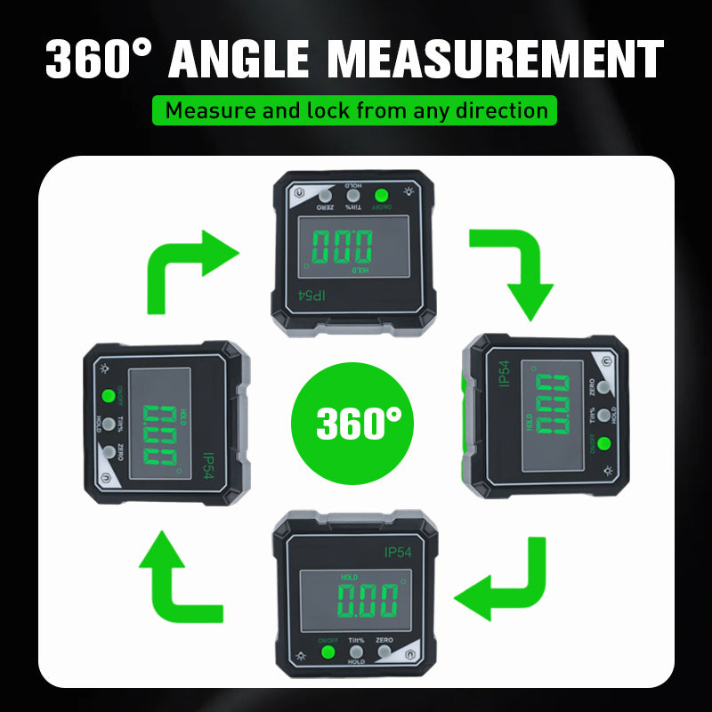 Measure Angles Precisely Instantly! Magnetic Digital Angle Gauge
