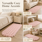 Step Onto Warmth Instantly! Soft Dense Plush Bubble Bedside Rug