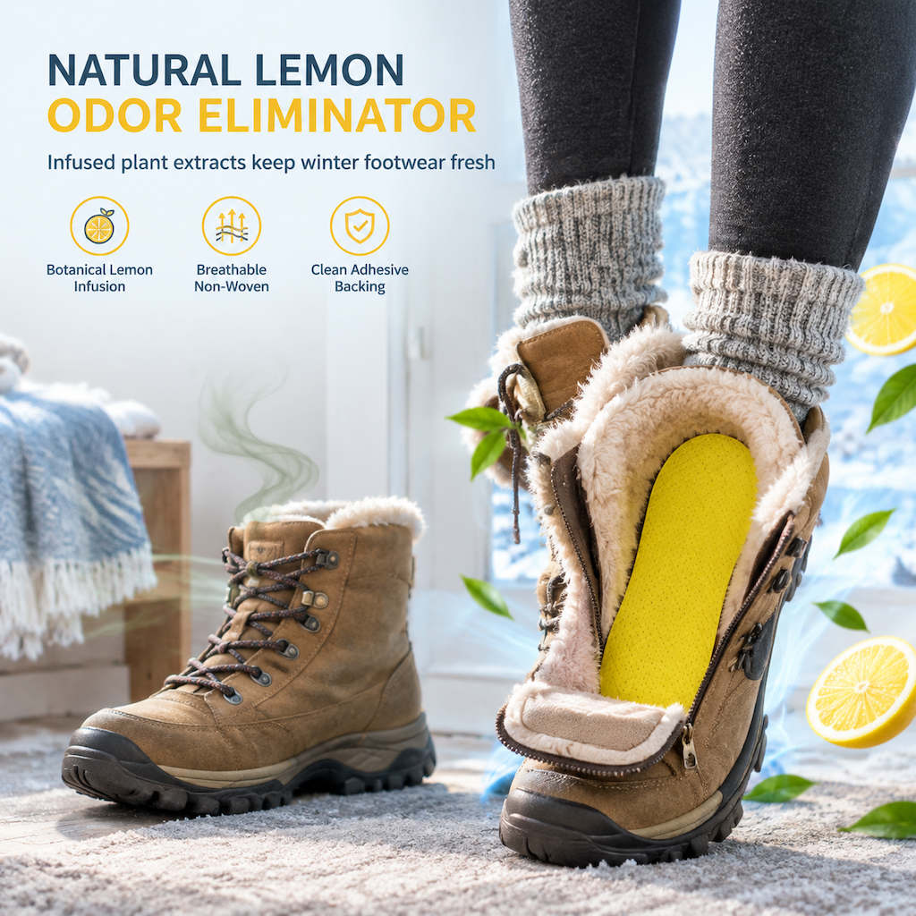 Stop Shoe Odor Instantly! Lemon Fragrance Deodorant Shoe Stickers