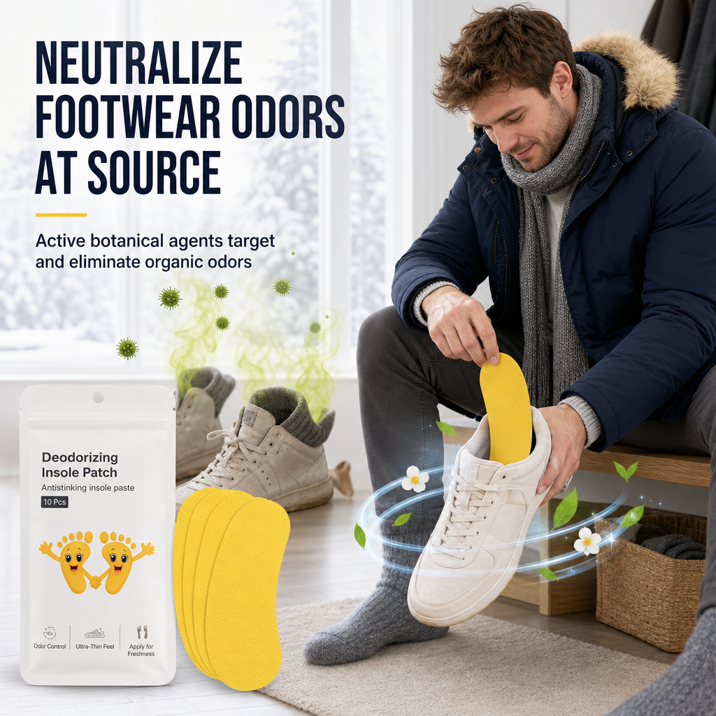 Stop Shoe Odor Instantly! Lemon Fragrance Deodorant Shoe Stickers