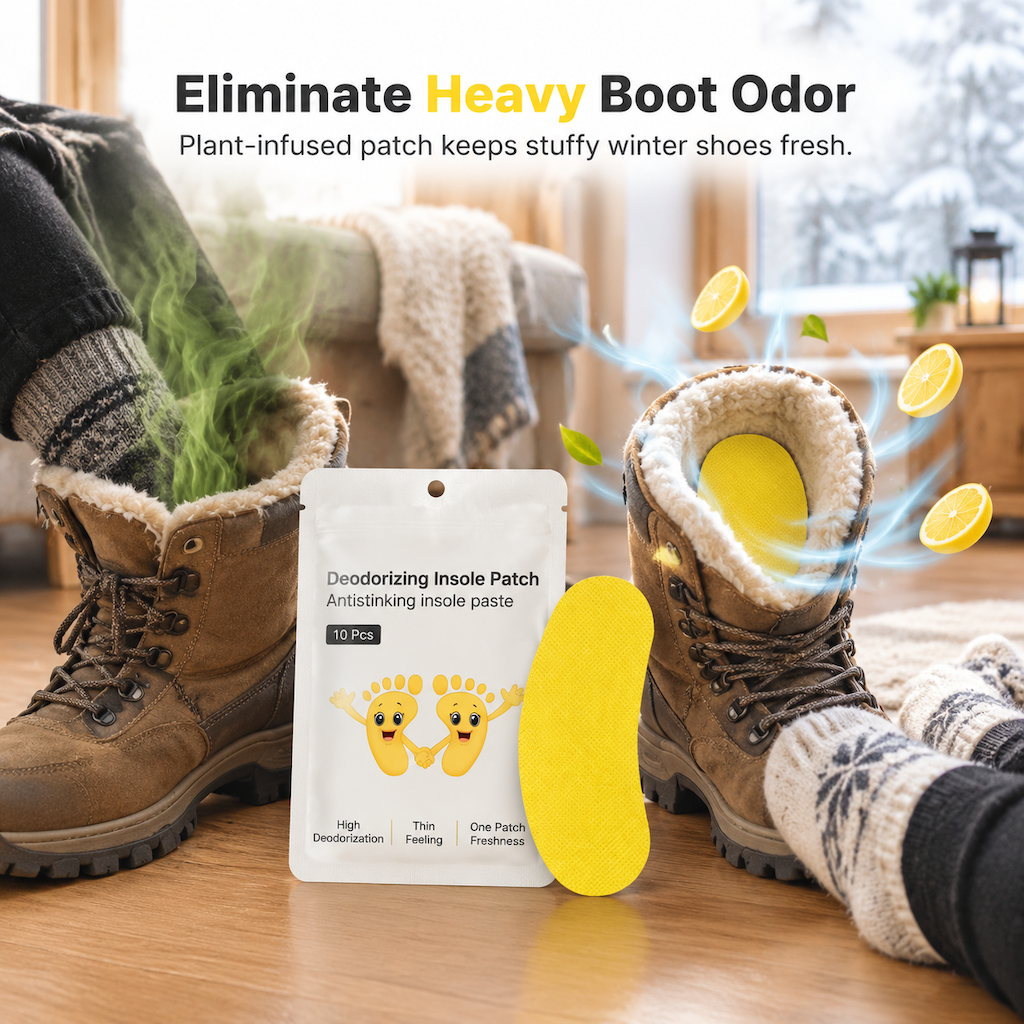 Stop Shoe Odor Instantly! Lemon Fragrance Deodorant Shoe Stickers