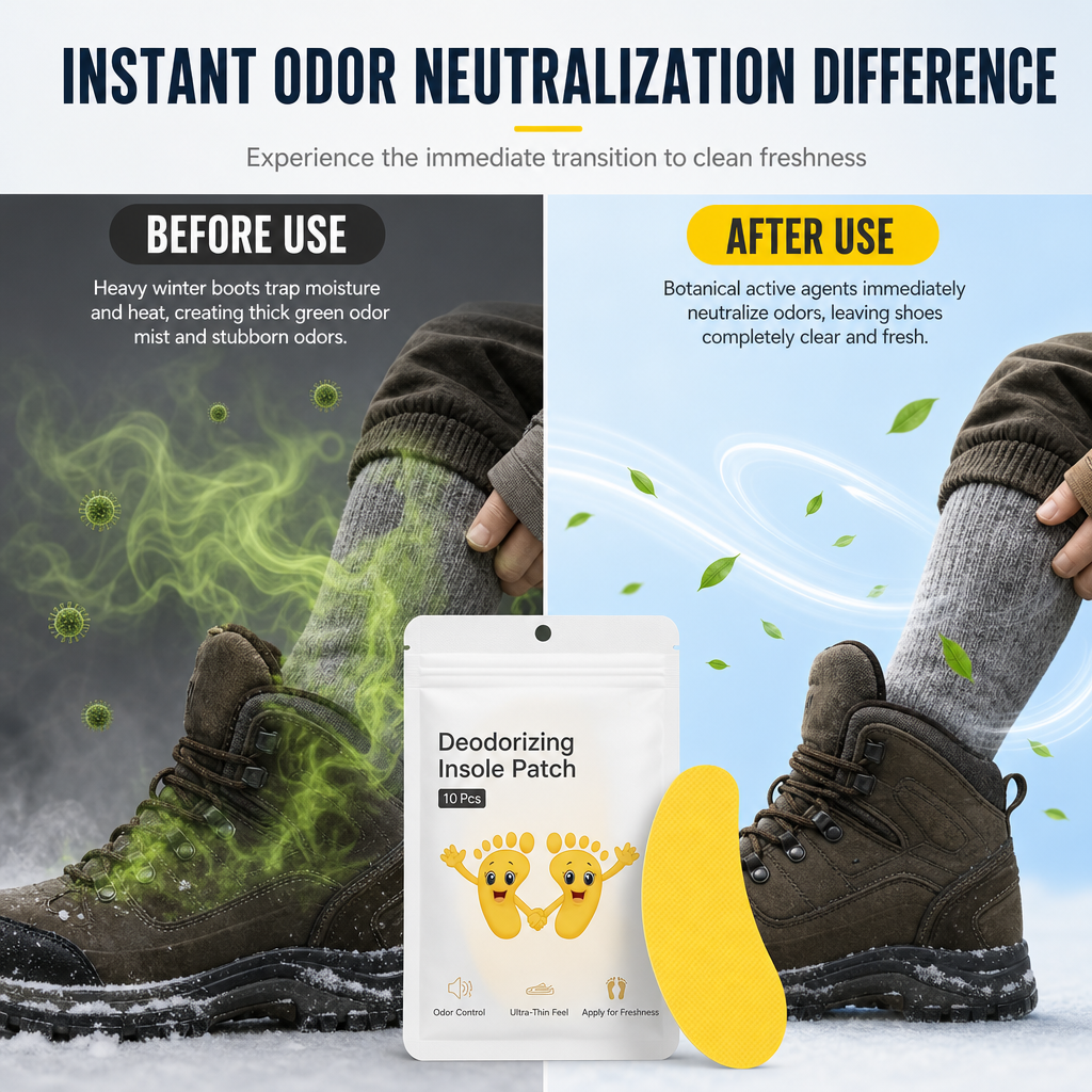Stop Shoe Odor Instantly! Lemon Fragrance Deodorant Shoe Stickers