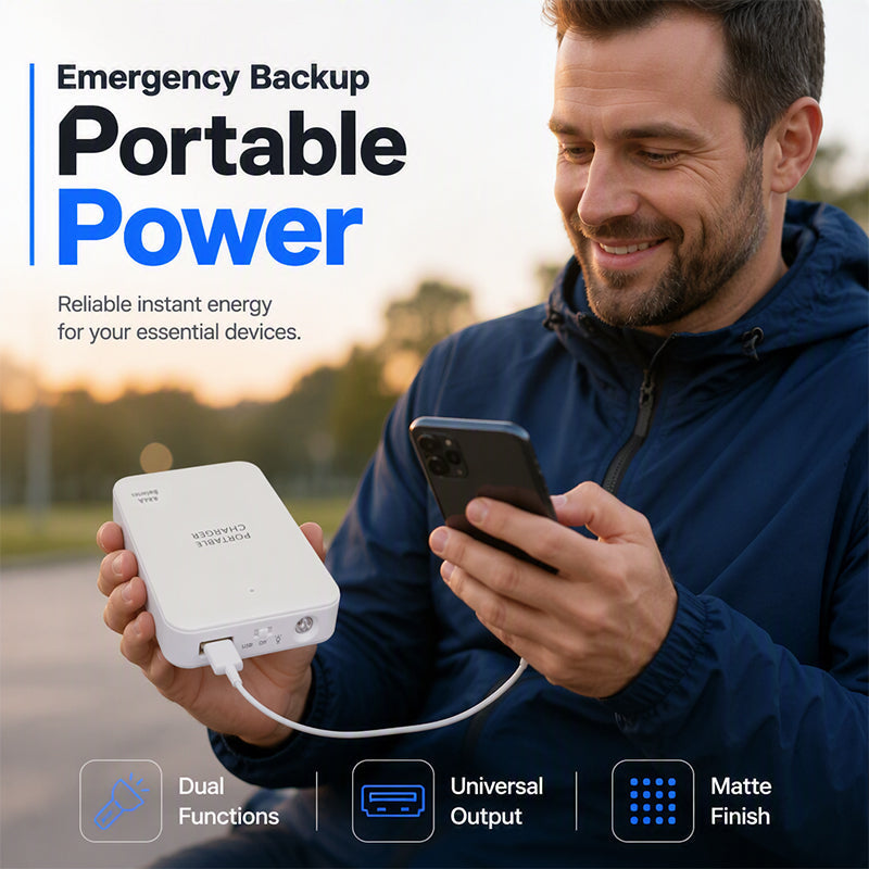 Charge Anywhere Instantly! AA Battery Emergency Backup Power Bank