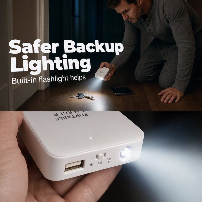 Charge Anywhere Instantly! AA Battery Emergency Backup Power Bank