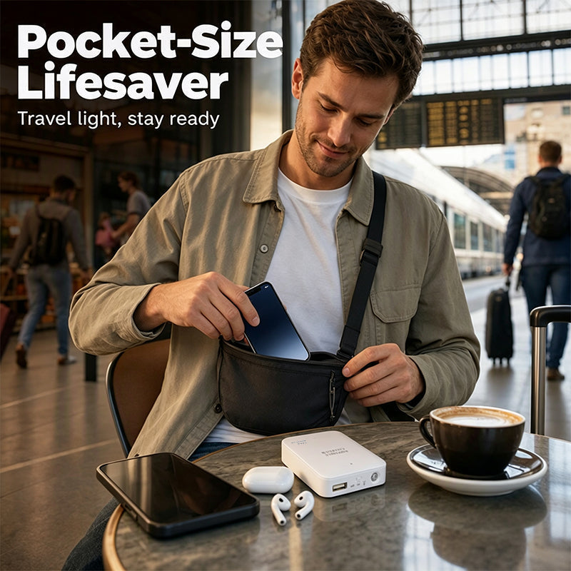 Charge Anywhere Instantly! AA Battery Emergency Backup Power Bank