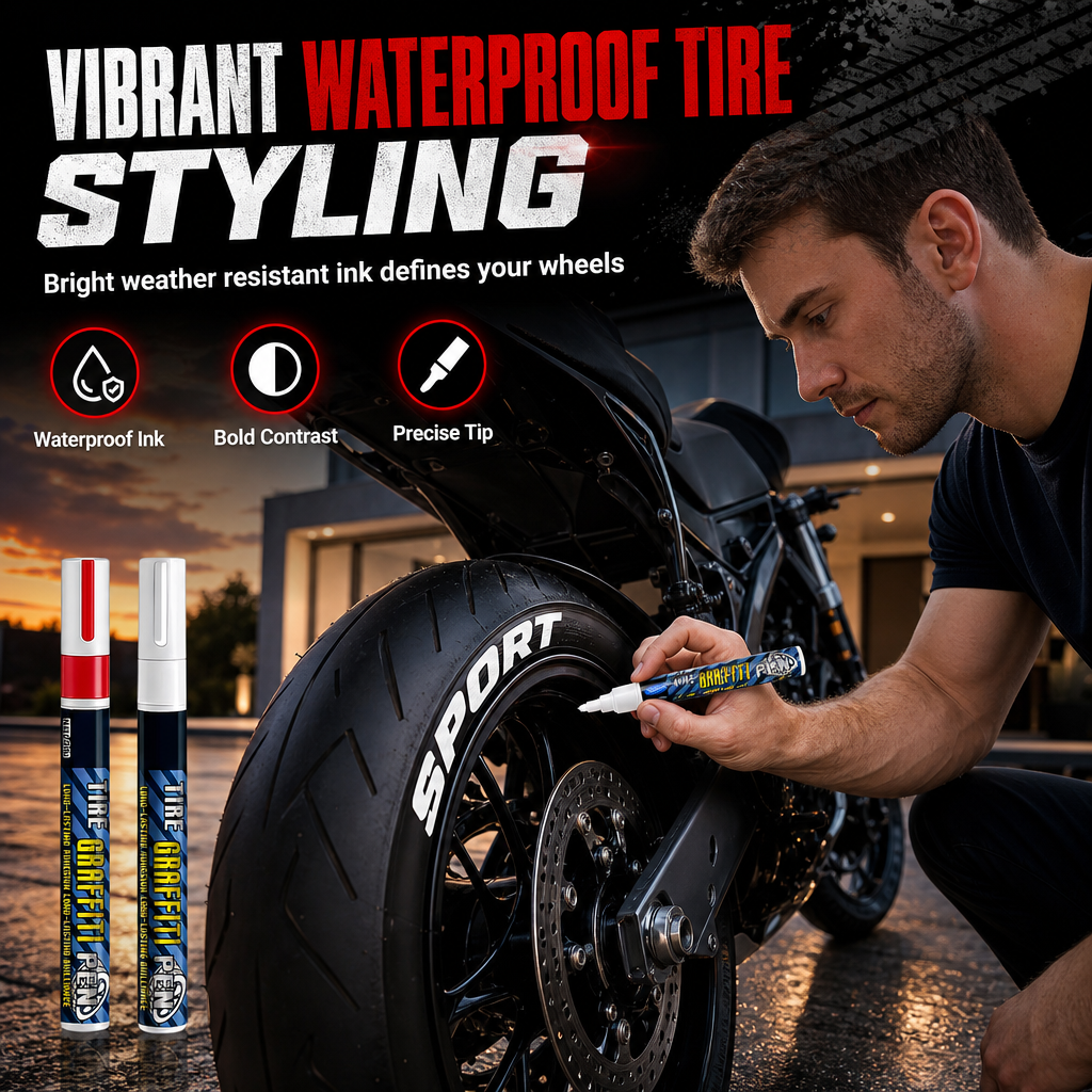 Style Your Tires Instantly! Waterproof Tire Lettering Paint Pen