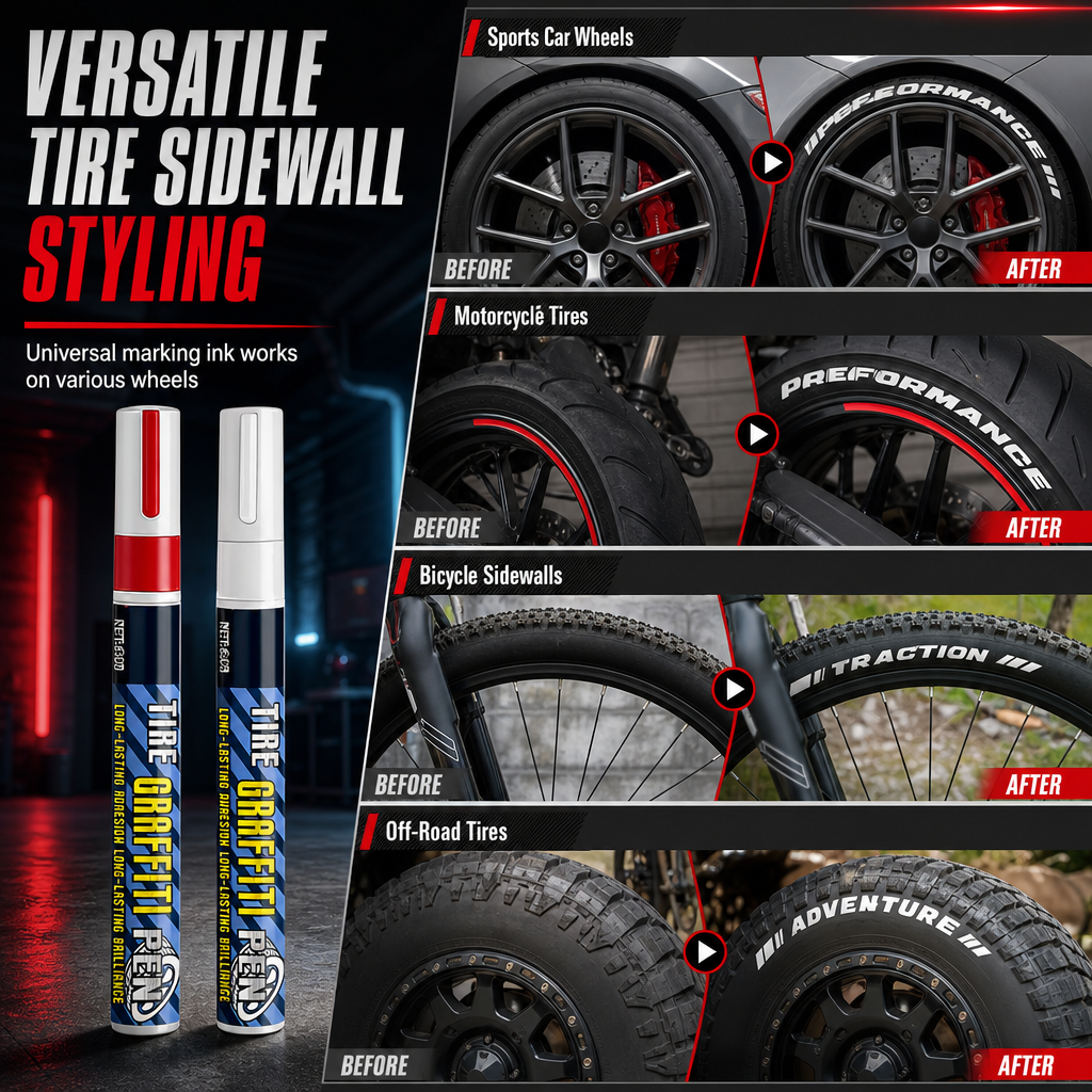 Style Your Tires Instantly! Waterproof Tire Lettering Paint Pen