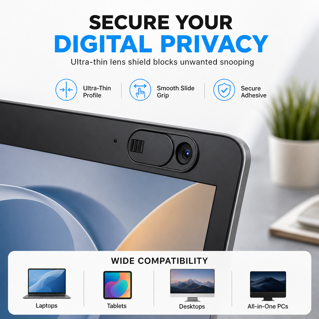Stop Camera Snooping Instantly! Sliding Car Lens Privacy Cover