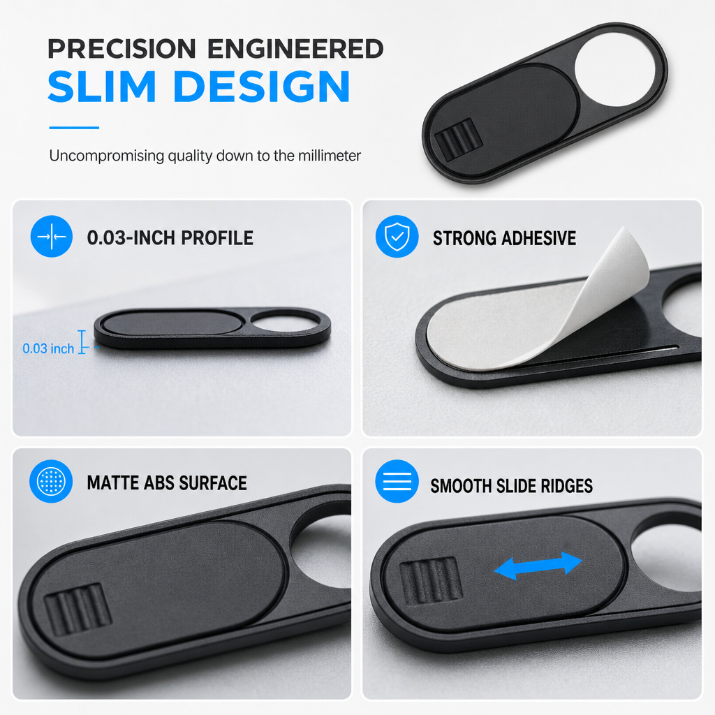 Stop Camera Snooping Instantly! Sliding Car Lens Privacy Cover