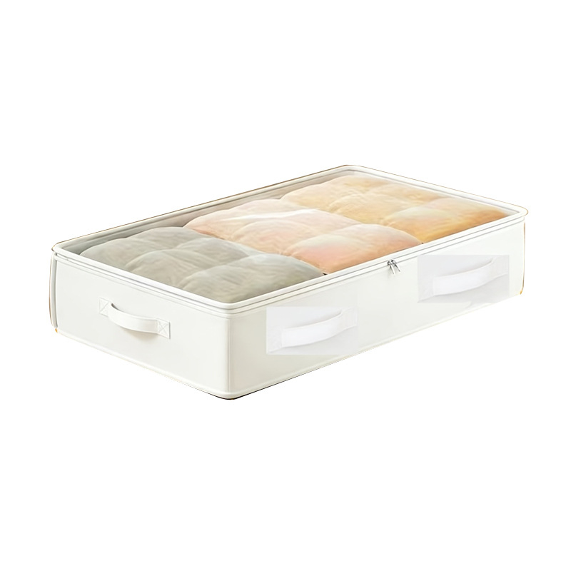 Free Up Underbed Space Instantly! Clear-Top Zippered Storage Bag