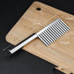 Make Wavy Fries Instantly! Stainless Crinkle Cut Knife
