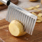 Make Wavy Fries Instantly! Stainless Crinkle Cut Knife
