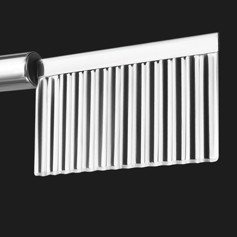 Make Wavy Fries Instantly! Stainless Crinkle Cut Knife