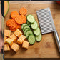 Make Wavy Fries Instantly! Stainless Crinkle Cut Knife