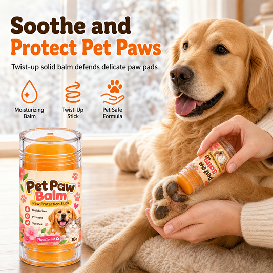Soothe Dry Paws Instantly! Twist-Up Moisturizing Pet Paw Balm