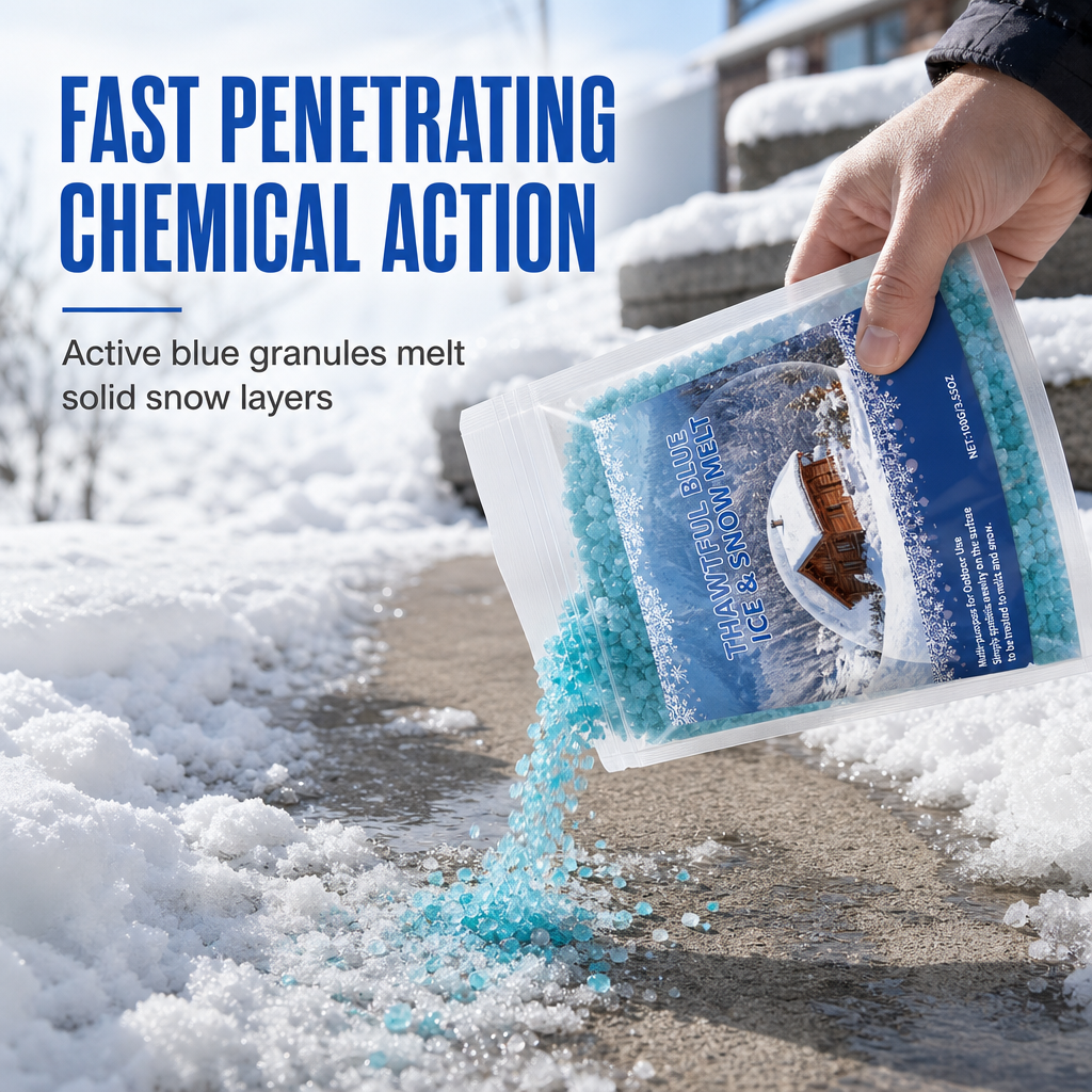Melt Ice & Snow Instantly! Compact Car Windshield Deicing Agent