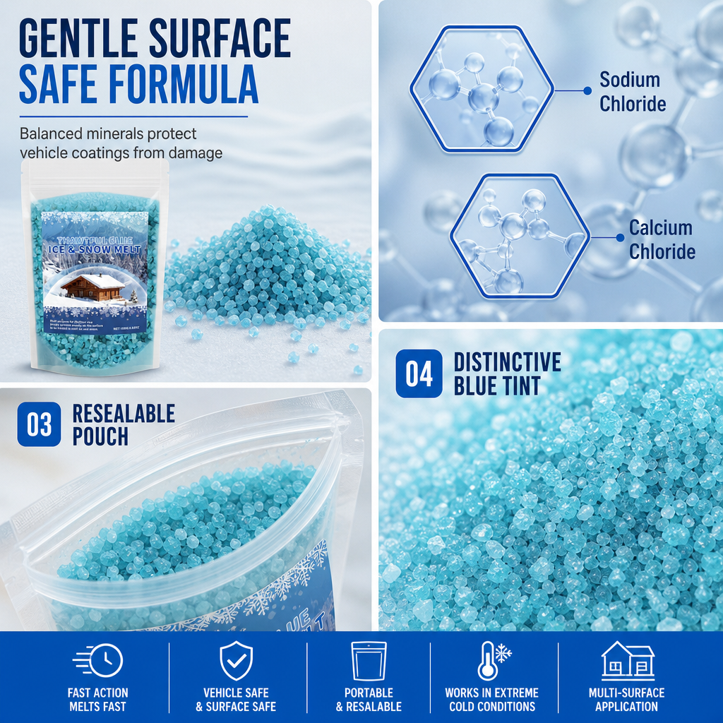 Melt Ice & Snow Instantly! Compact Car Windshield Deicing Agent