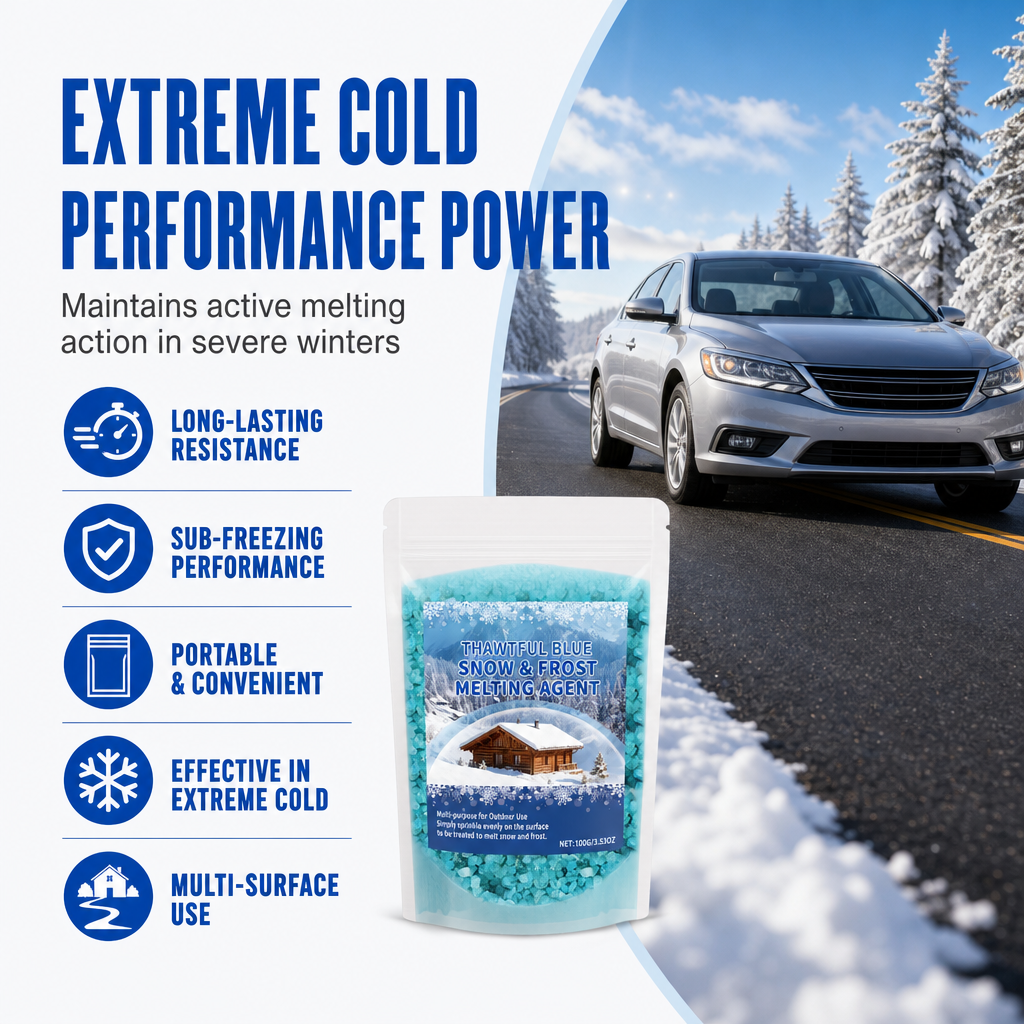 Melt Ice & Snow Instantly! Compact Car Windshield Deicing Agent
