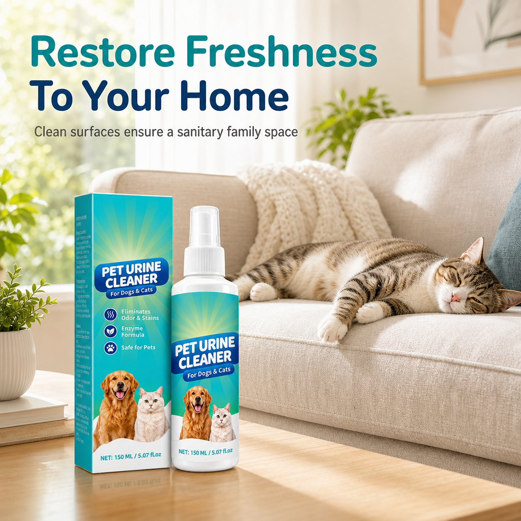 Pet Urine Stain and Odor Remover Spray for Carpets Sofas and Mattresses