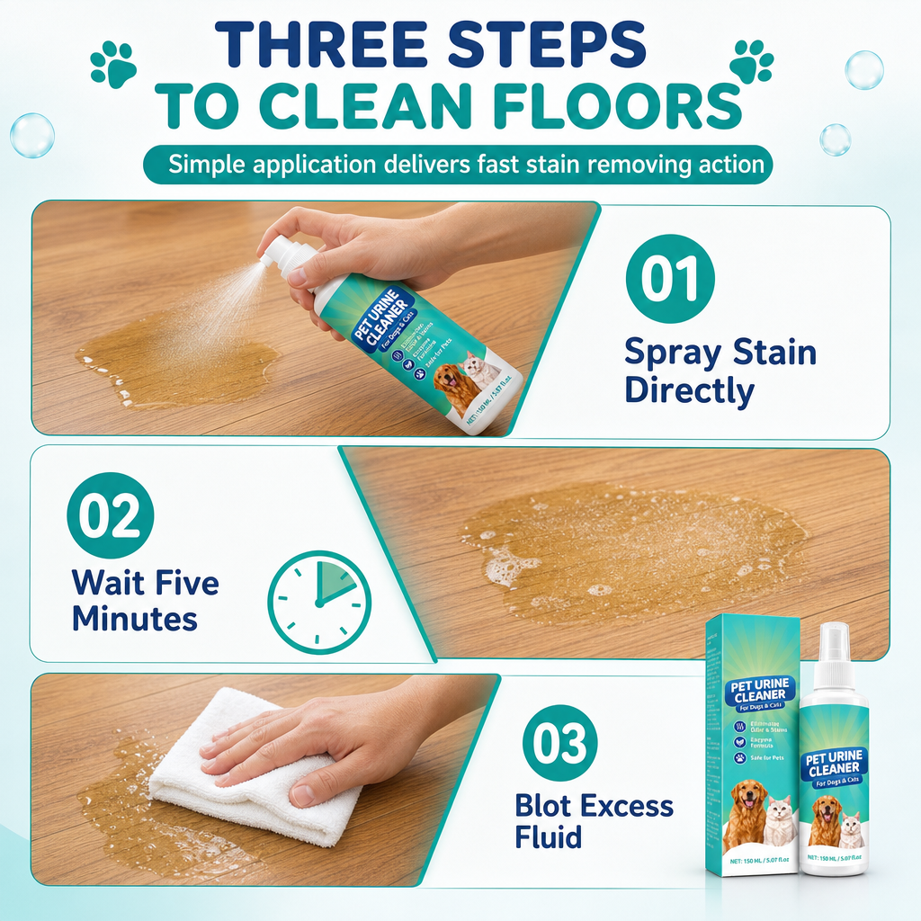 Pet Urine Stain and Odor Remover Spray for Carpets Sofas and Mattresses