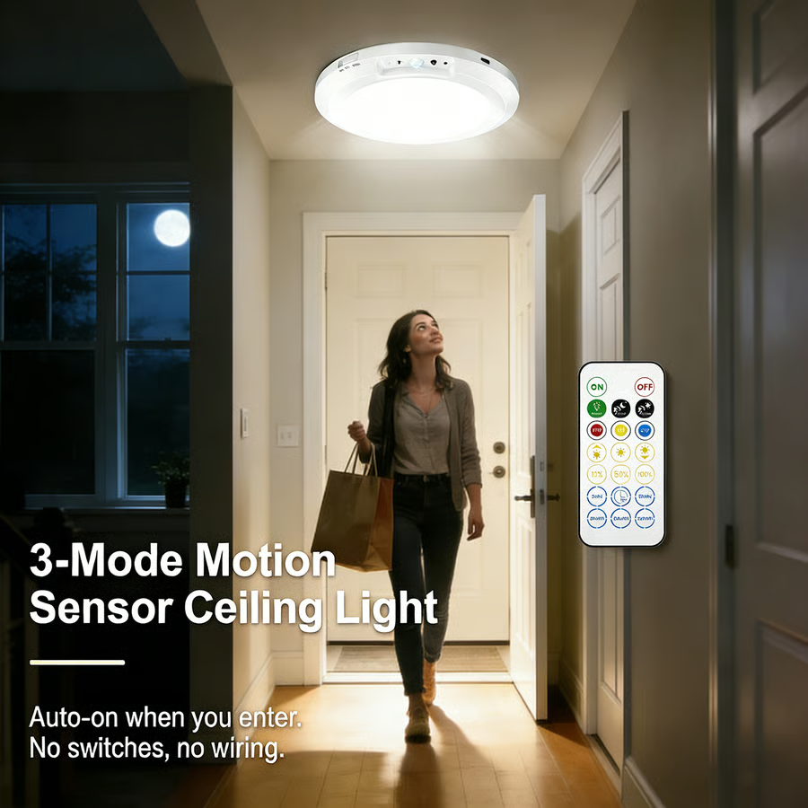 Light Any Space Instantly! No-Wire Magnetic Motion-Sensor Lamp