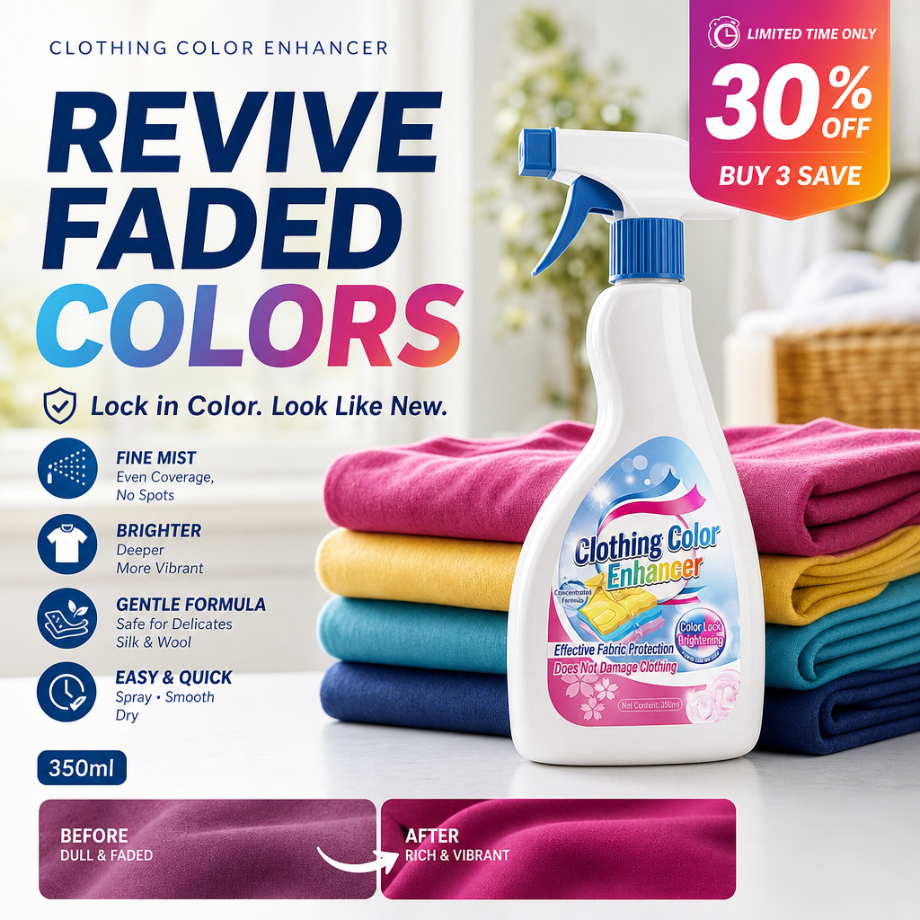 Limited Time 🔥Fabric Color Restorer Spray – Instant Revival, Gentle on All Colors