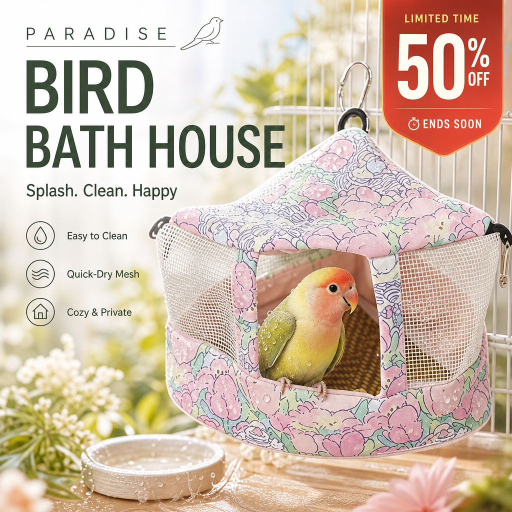 Cool Any Bird Instantly! No-Drill Breathable Mesh Hideaway