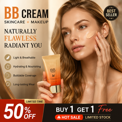 🏆 Buy 1 get 1 Free !!  🎁 🧡Hydrating BB Cream for a Flawless, Natural Finish