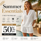 V-Neck Summer Set – Relaxed, Breathable & Vacation Ready