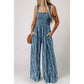 Smocked Print Jumpsuit – Wide-Leg & Flattering Fit