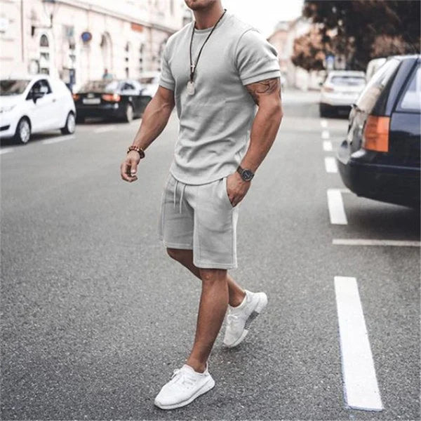 Men's Fashion Casual Solid Color Suit