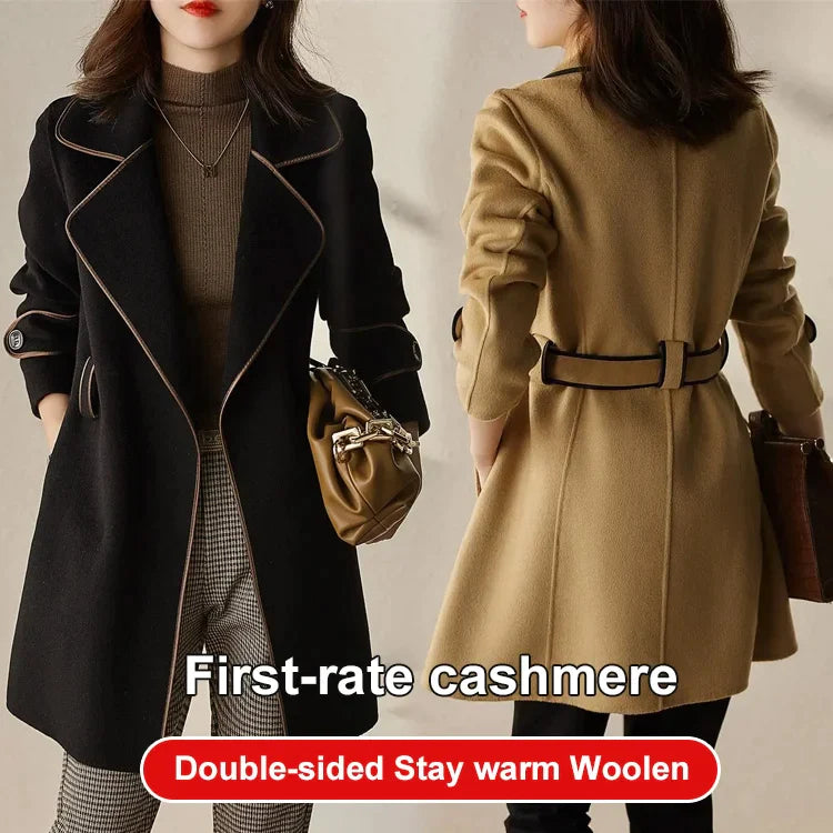 Handmade High-end Loose-cut Woolen Coat