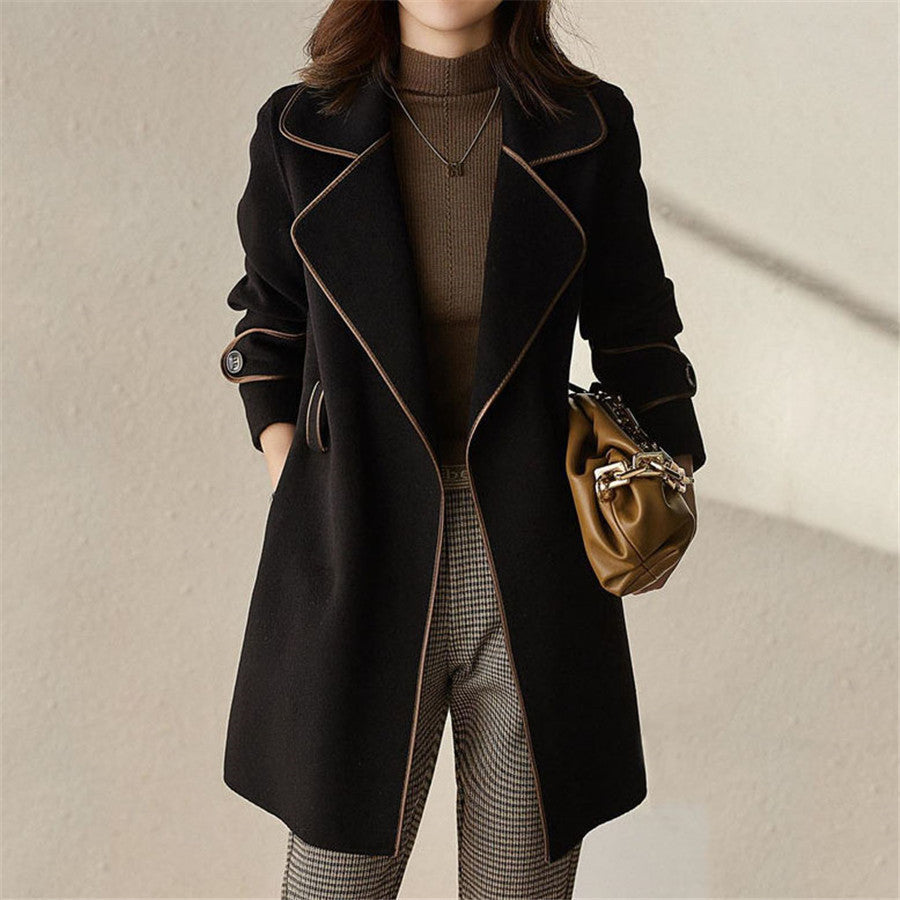 Handmade High-end Loose-cut Woolen Coat