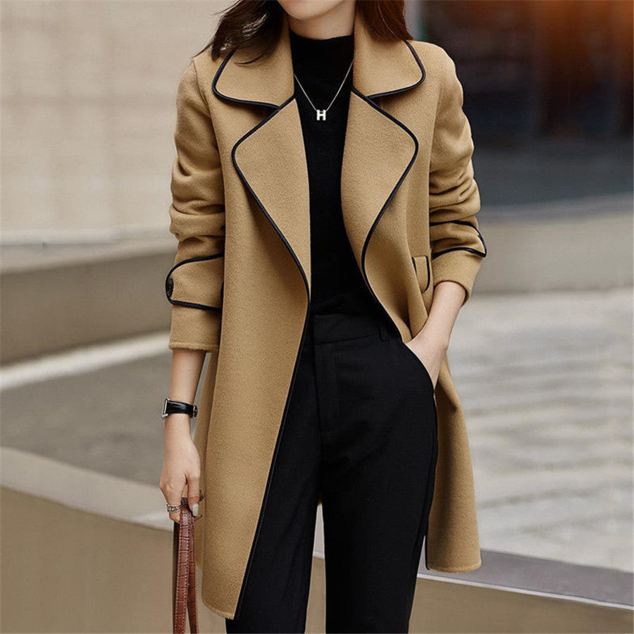 Handmade High-end Loose-cut Woolen Coat