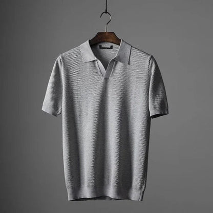 HAYDEN CHASE KNITTED POLO SHIRT